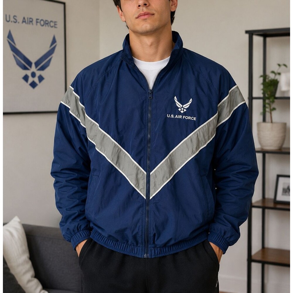 US Air Force USAF PT Jacket Regular Military Issue Uniform Reflective PTU Small
